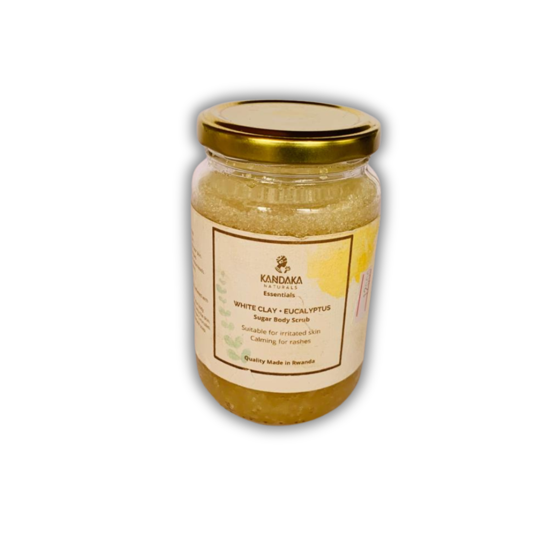 White clay .Eucalyptus(sugar body scrub)