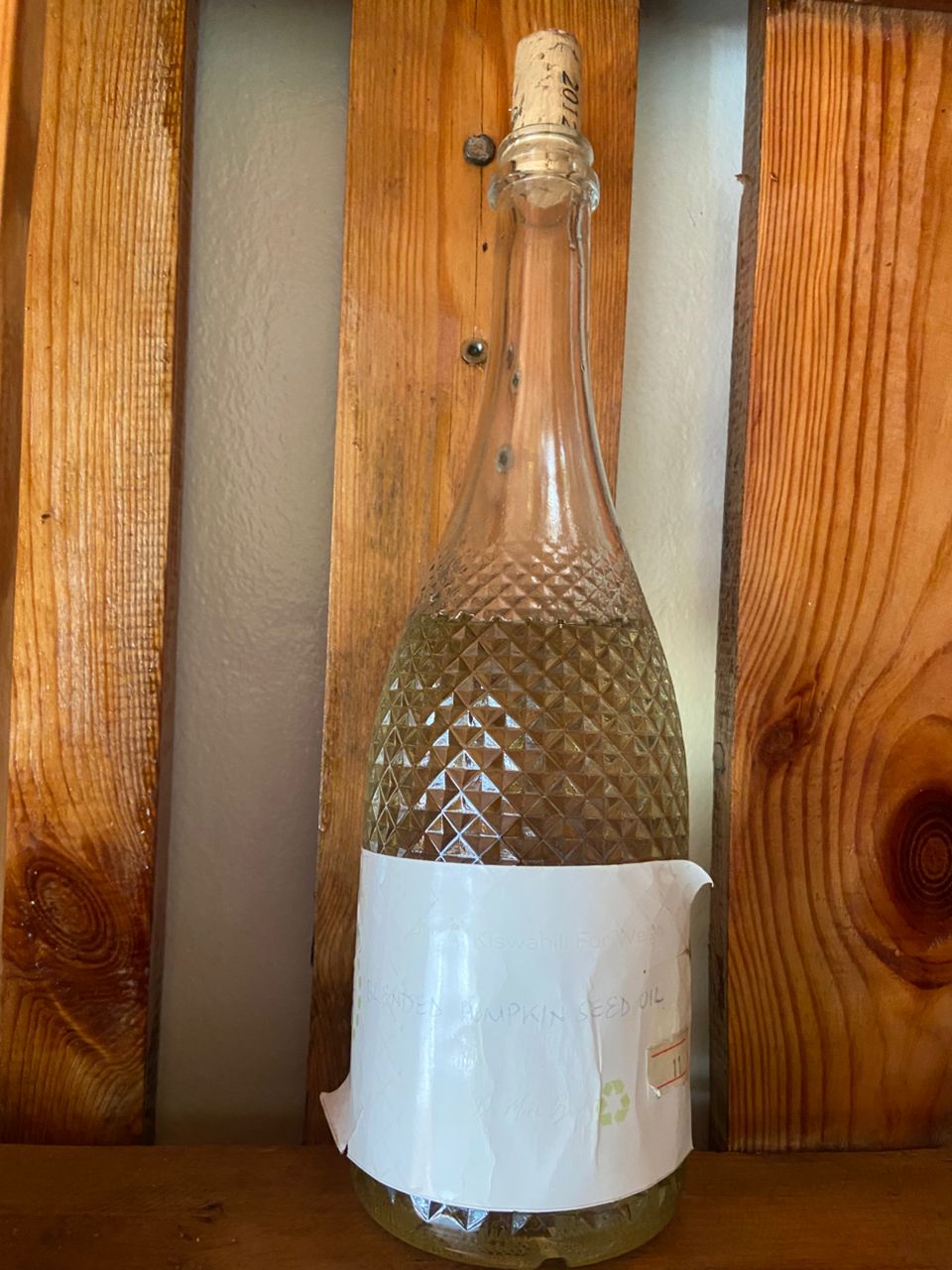 Blended pumpkin seed oil